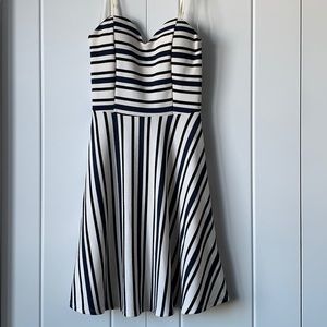 BNWT Noble U striped strapless party dress
